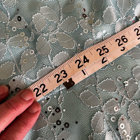 Le Chateau, teal grad dress. worn to elementary school graduation. worn once. - Picture 6 of 9